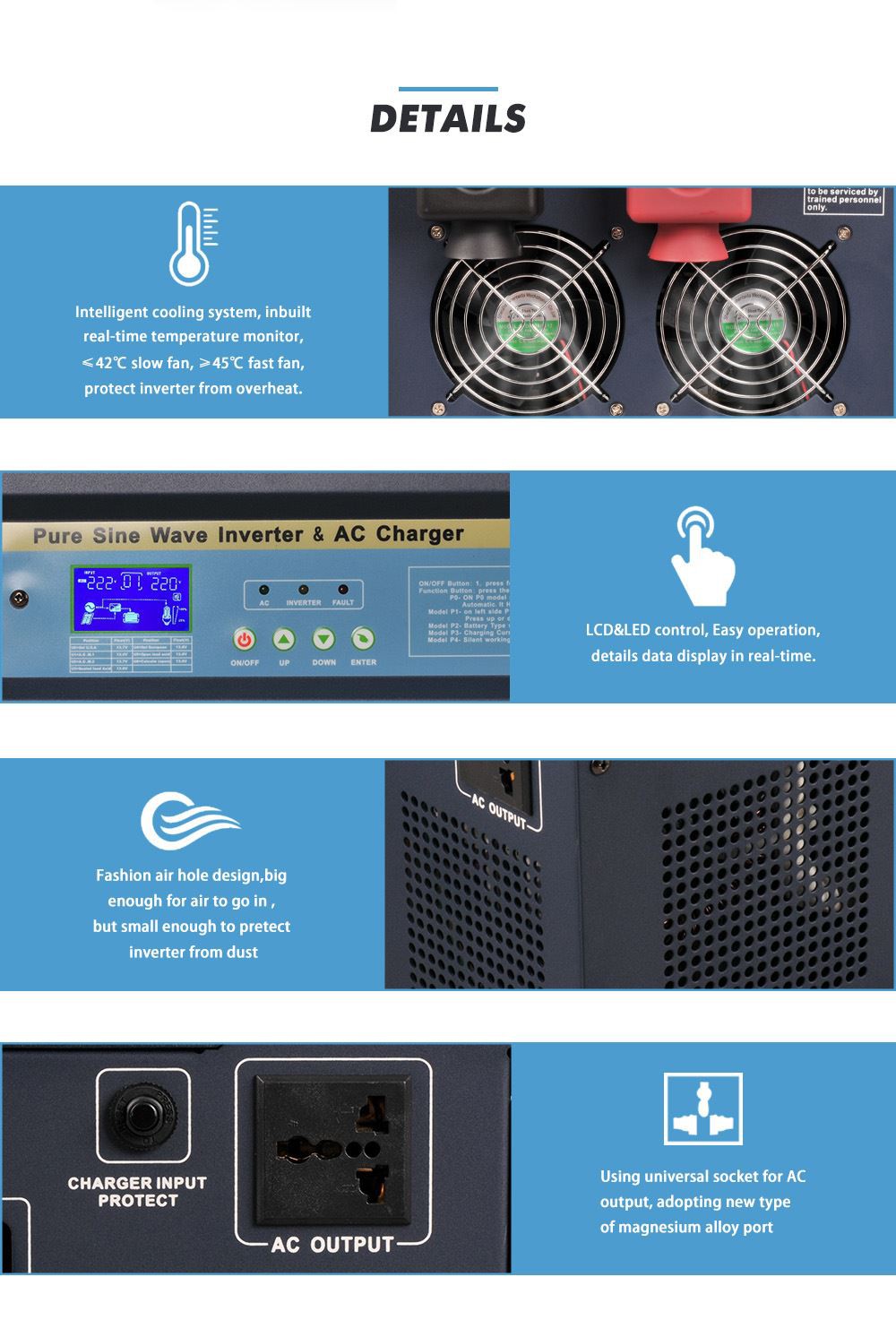 2kw power inverter pure sine wave